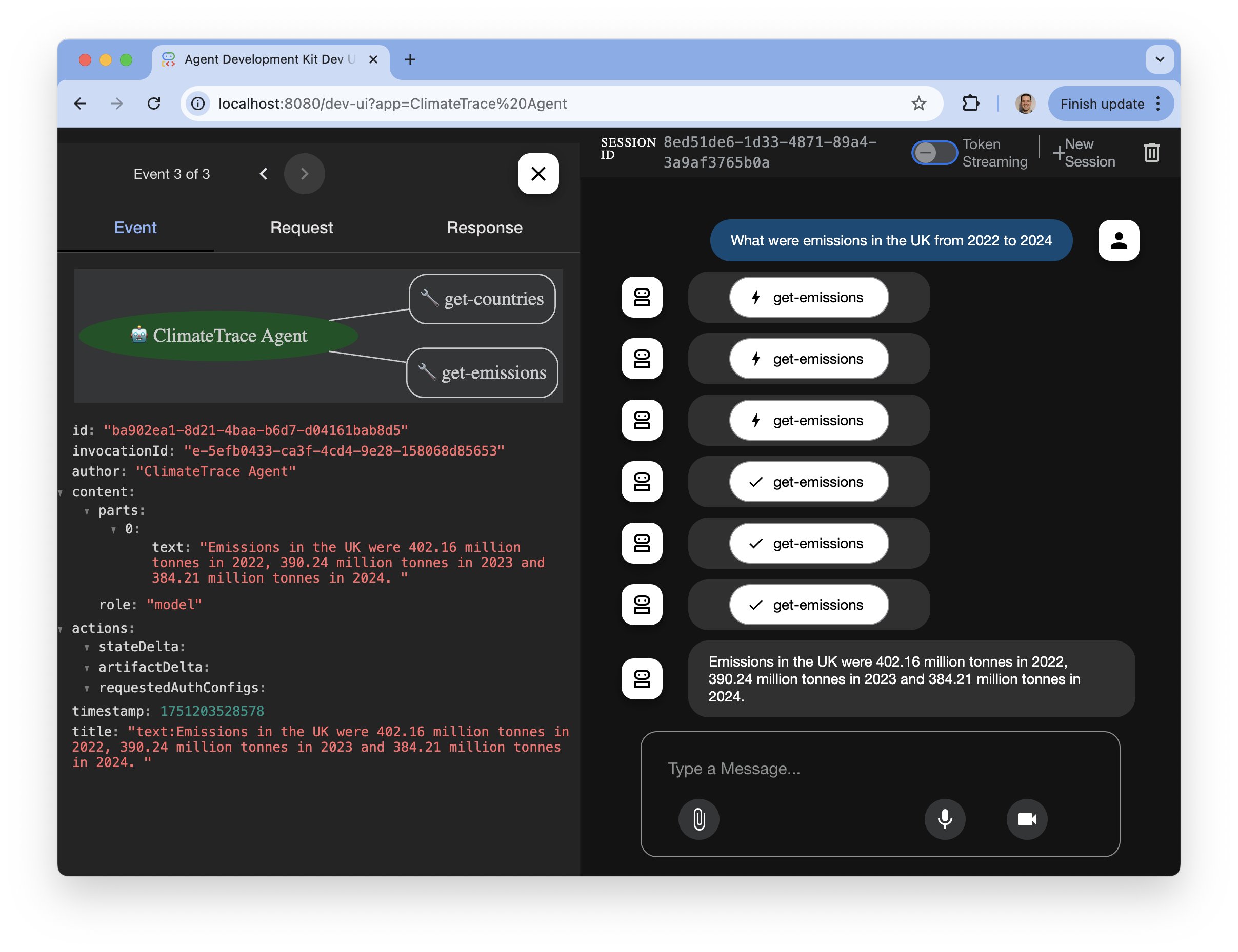 ADK Dev UI